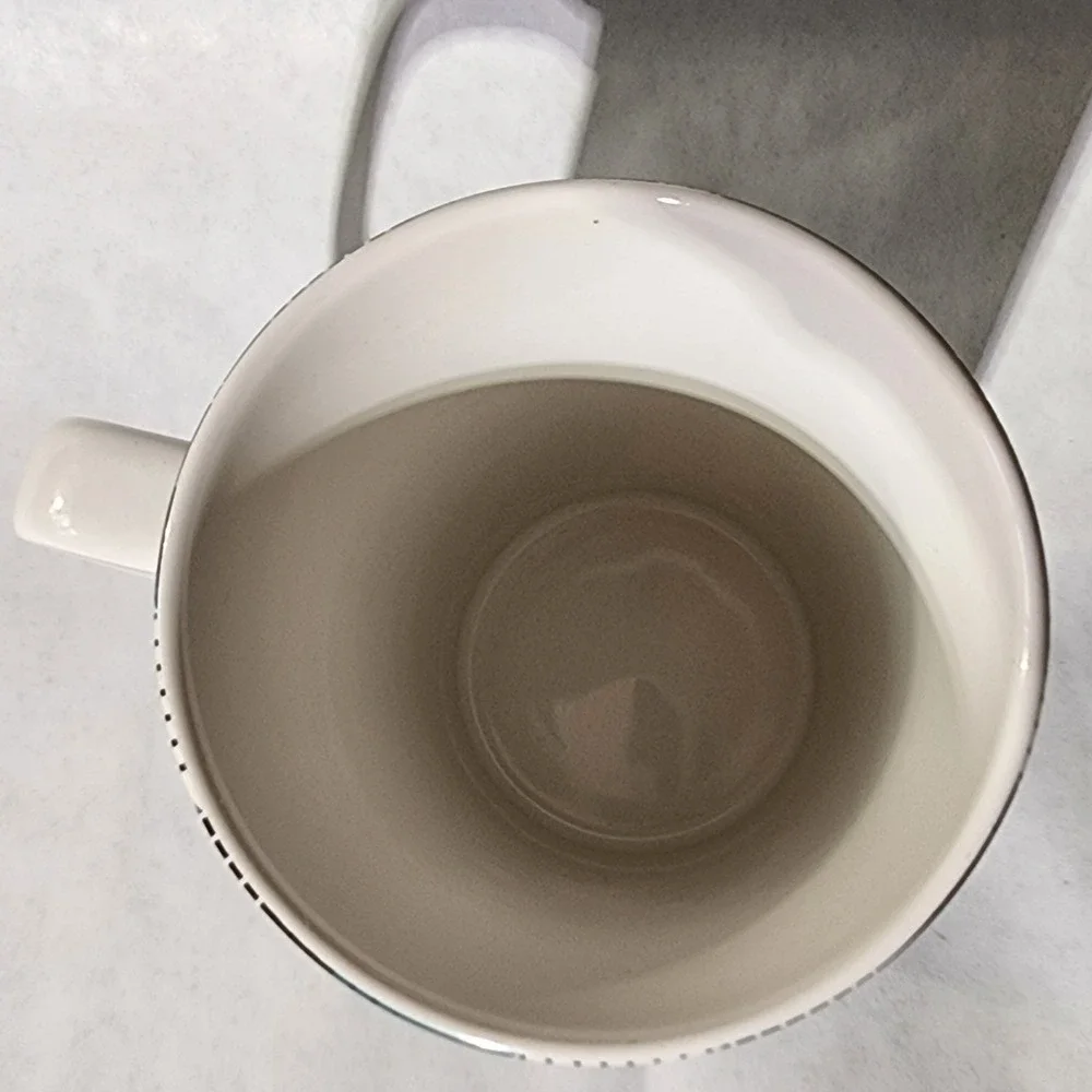2015 Starbucks Coffee Mug 16 Oz Cup Teal Blue Green Black Plaid - Picture 3 of 4